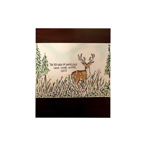 The Red Deer of White Edge wear their winter coats
