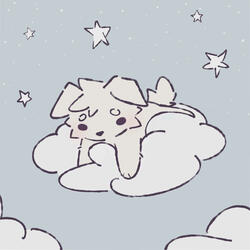 fluffy clouds