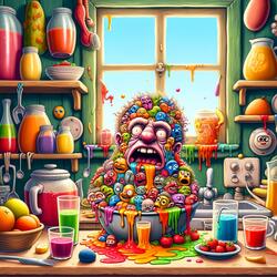 Cootie Juices On My Dishes