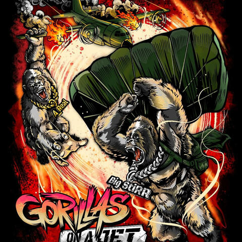 Gorillas On A Jet