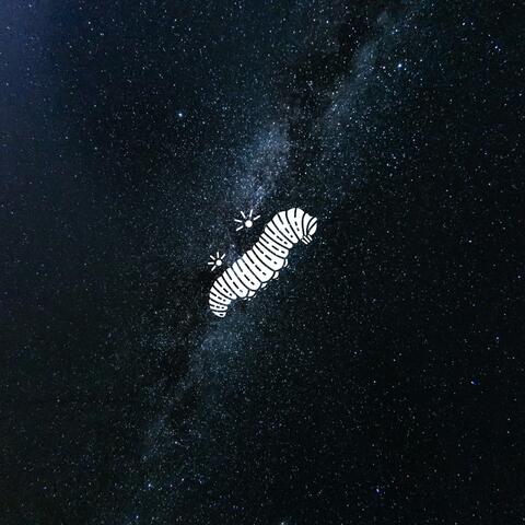 caterpillars floating in space