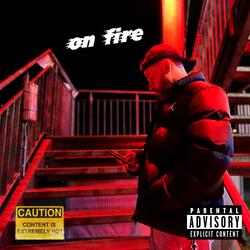 on fire