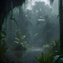 Relaxing Deep Sleep Jungle The Night and Soft Rain