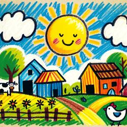 Sunny Day on the Farm