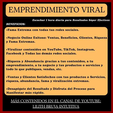 Emprendimiento VIRAL (+Fama +Dinero +Viralizar Todas tus Redes Sociales +Riqueza +Suscriptores +Seguidores +Likes +Fama Extrema +Manifestar Dinero y Fama) Subliminales Poderosos