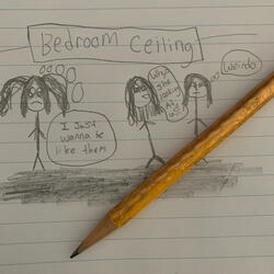 bedroom ceiling (acoustic)