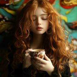 Moonlight Latte : Serenity Brewed in Moonlit