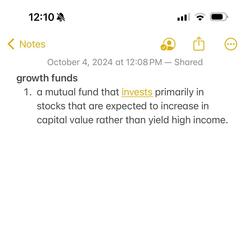 Growth funds