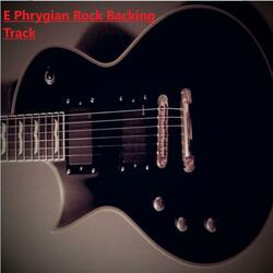 Aggressing rock backing track in E Phrygian