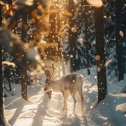White reindeer