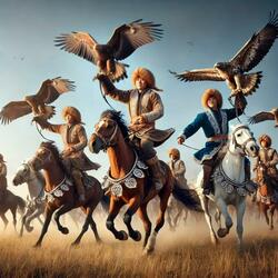 Falcon hunting (Asia)