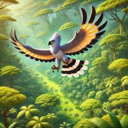 The harpy eagle (Harpia harpyja) Song for Kids | Nursery Rhymes [Educational]