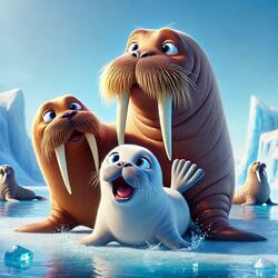 The Walrus (Odobenus rosmarus) Song for Kids | Nursery Rhymes [Educational]