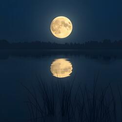 the moon of merely a reflection of your own thoughts or something