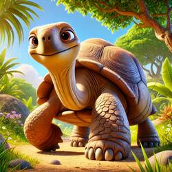 The Galápagos Giant Tortoise (Chelonoidis niger) Song for Kids | Nursery Rhymes [Educational]