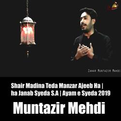 Shair Madina Teda Manzar Ajeeb Ha | Zawar Muntazir Mehdi Noha Janab Syeda S.A | Ayam e Syeda 2019