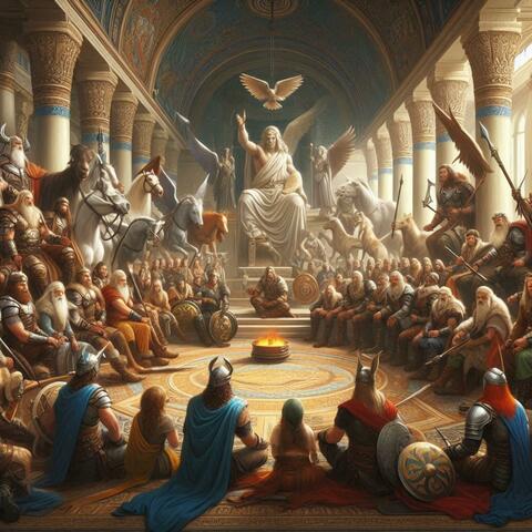 Heroes in Valhallas Hall VIKING