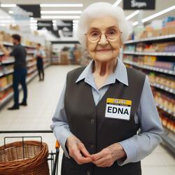 The Ballad of Edna, The Greatest Greeter