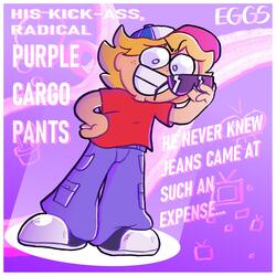 PURPLE CARGO PANTS