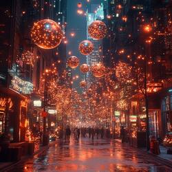 December Lights in Times Square