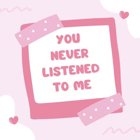 YOU NEVER LISTENED TO ME