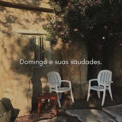 domingo e suas saudades :(