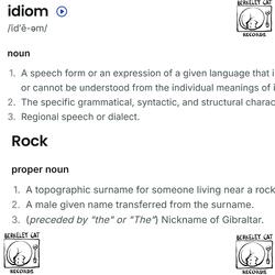 Idiom Rock