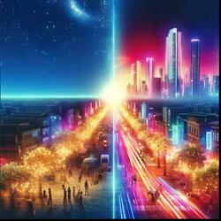 Electric Lights Night