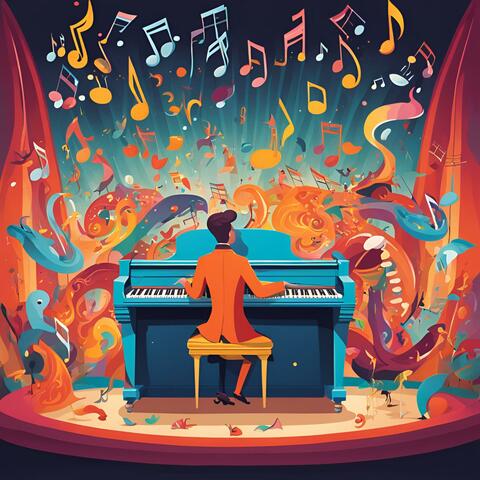 Colored Piano Inspired By Mozart