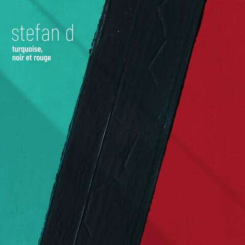 turquoise, noir et rouge