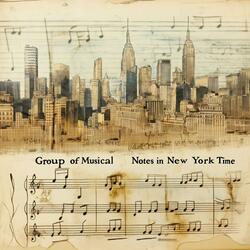 Group of Musical Notes in New York Time