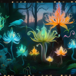 Things I saw while traveling through florescent forest