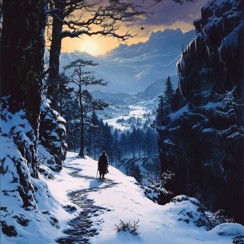 Morning Light on the Snowy Path