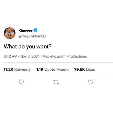 What do you want? (feat. Kbanzzz)