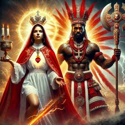 Shangó y Santa  Bárbara