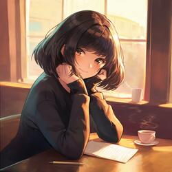 数学ノートとラテ