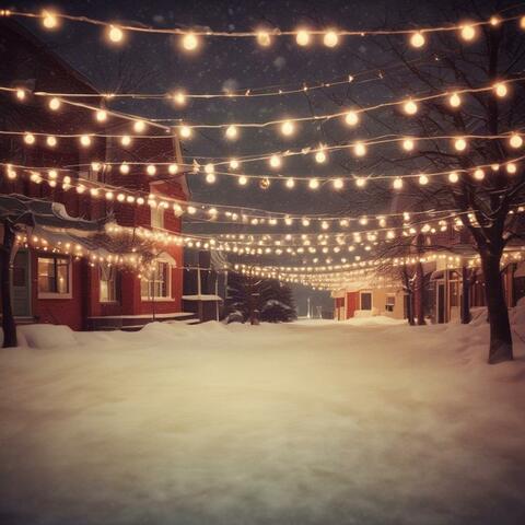 Nieve y Christmas Lights