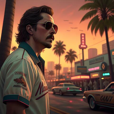 Synthwave Retro Drive 1980s