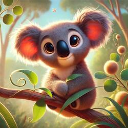 The koala (Phascolarctos cinereus) Song for Kids | Nursery Rhymes [Educational]