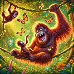 The Orangutan (Pongo pygmaeus) Song for Kids | Nursery Rhymes [Educational]