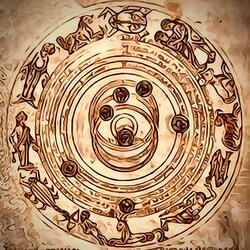 Planeten und Sterne in Dub