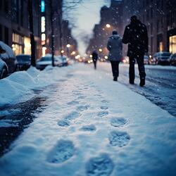 눈 쌓인 발자국 (Footprints in the Snow)