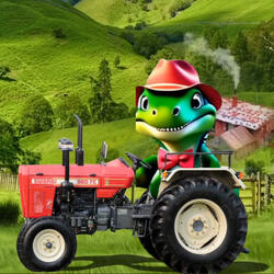 Nug Nug The Dino Lives on a Farm
