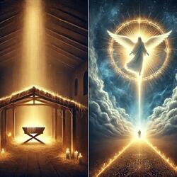 From Manger Low To Heaven's Throne
