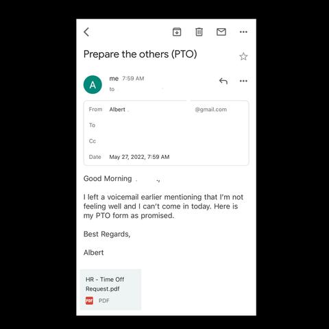 PTO (Prepare the others)