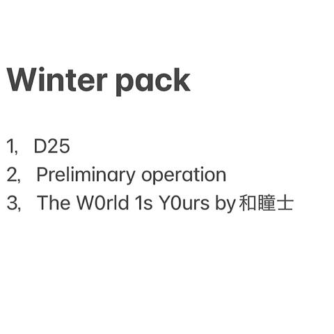 Winter pack