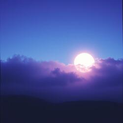 Sun between the clouds