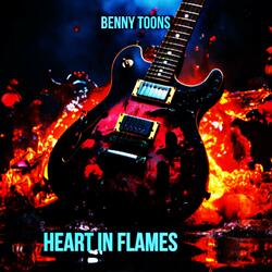 Heart in flames