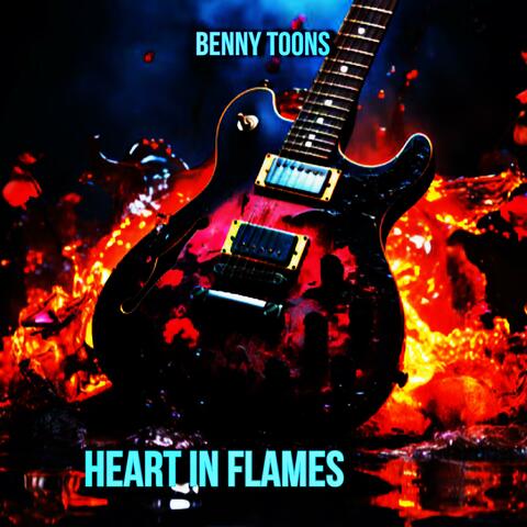 Heart in flames