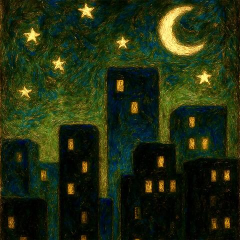 a night sky with stars